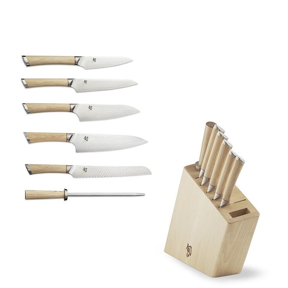 Shun Hikari 7Piece Knife Block Set Williams Sonoma AU